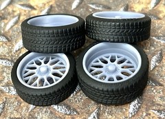 Resin 21/20 Inch: “Raceline Legacy ” Model car Wheels/Tires 1/24 scale