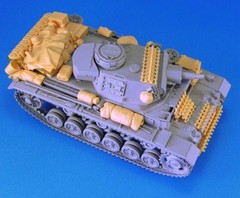 1/35 Scale DieCast Resin Model Assembled Kit German Pz.Kpfw.III Tank Stowage Set