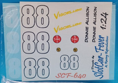 SlotCar | No. 640 | 1:24 #88 Donnie Allison Decals
