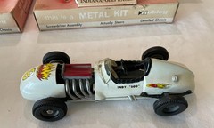 Hubley 852K Indy Car & 853K Hot Rod – RARE Factory Built Store Displays w/ bases