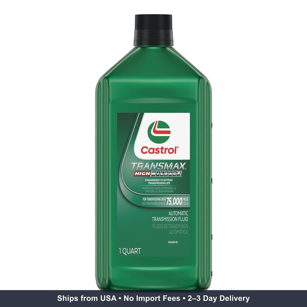 Castrol Transmax High Mileage Automatic Transmission Fluid, 1 Quart