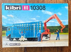 Kibri Model Kit 10308 HO 1:87 Meiller Glass Truck with Crane NIB