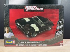 REVELL – FAST & FURIOUS DOM’S ’71 PLYMOUTH GTX 1:24 SCALE KIT #4477 – SEALED NIB