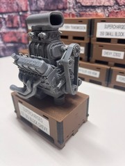 3D Printed CHEVY BLOWN BIG BLOCK ENGINE ASSEMBLY 1/24th – 1/10th MADE IN USA
