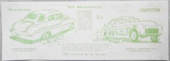AMT TROPHY SERIES ’49 MERCURY 3 in 1 CUSTOMIZING KIT 1/25 grey plastic