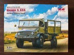 NEW Unimog S 404 German Military Vehicle Truck Model Kit Scale 1:35 ICM 35135