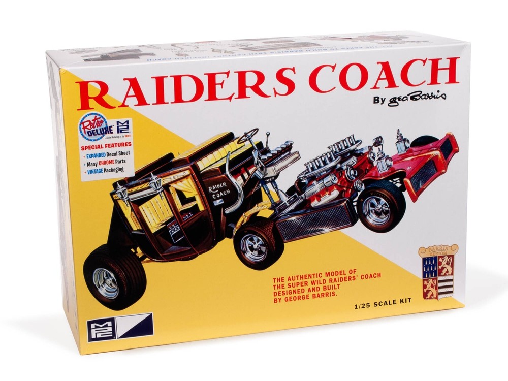 MPC Model Kit George Barris Raiders Coach 1:25 Scale Skill Level 2 MPC 977