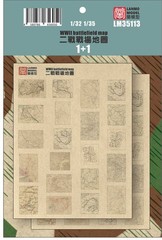 Heavy Hobby 1/35 WWII Battlefield Map /Propaganda Posters /Newspapers /Carton
