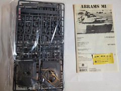1-72 armor model kits ESCI M1 Abrams Tank Kit #8070, OOP