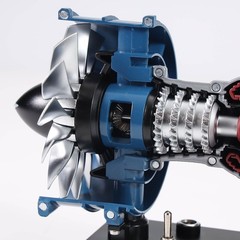 Educational DM122 Turbofan Engine Model Kit All-Metal 1:20 Scale Assembly DIY