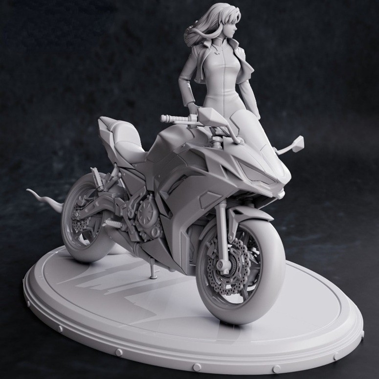 1/24 Resin Figures Model Kit Cool Girl Rider Warrior Unpainted,Unassembled Model