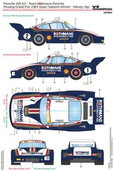 LB Pro 1/24 Porsche 935 K3 Rothmans 1983 Win Decal and Rear Wing Parts JP 10849
