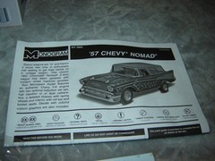 Monogram #85-0883 Model kit 1957 Chevy Nomad 1/24 scale Box Open 2009 Kit Sealed