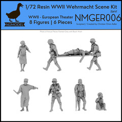 NUMODEL NMGER006 | 1/72 Resin WWII German Wehrmacht Soldier Scene Kit “Sani!” 8p
