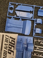 1966 66 Chevy II Nova Pro Street 1/25 Scale Model Parts Lot wide wheel well