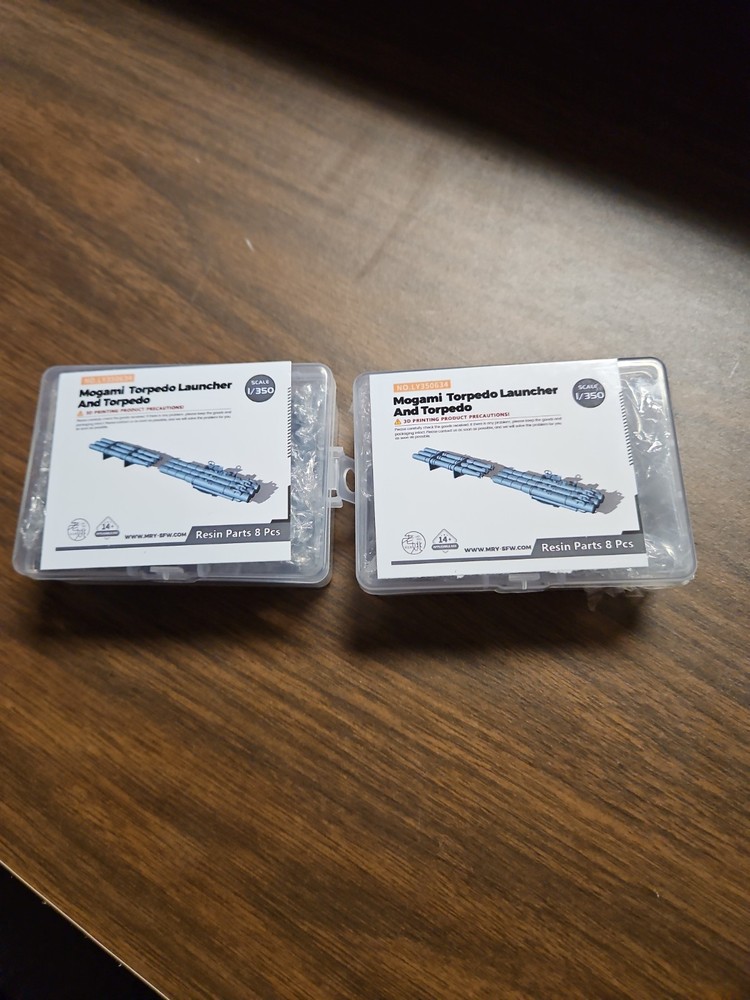 LY350634 1/350 Mogami Torpedo Launcher And Torpedo Lot Of 2 Pack Official New