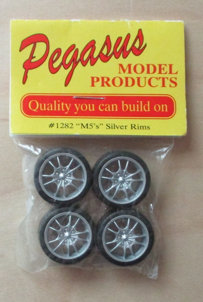 M5 Silver Rims 1:24 1:25 Pegasus 1282 Model Accessory