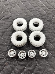 Resin Printed 1/25 42 X 16.50 Military Style Tread Tires Bart Wheels Mud Truck