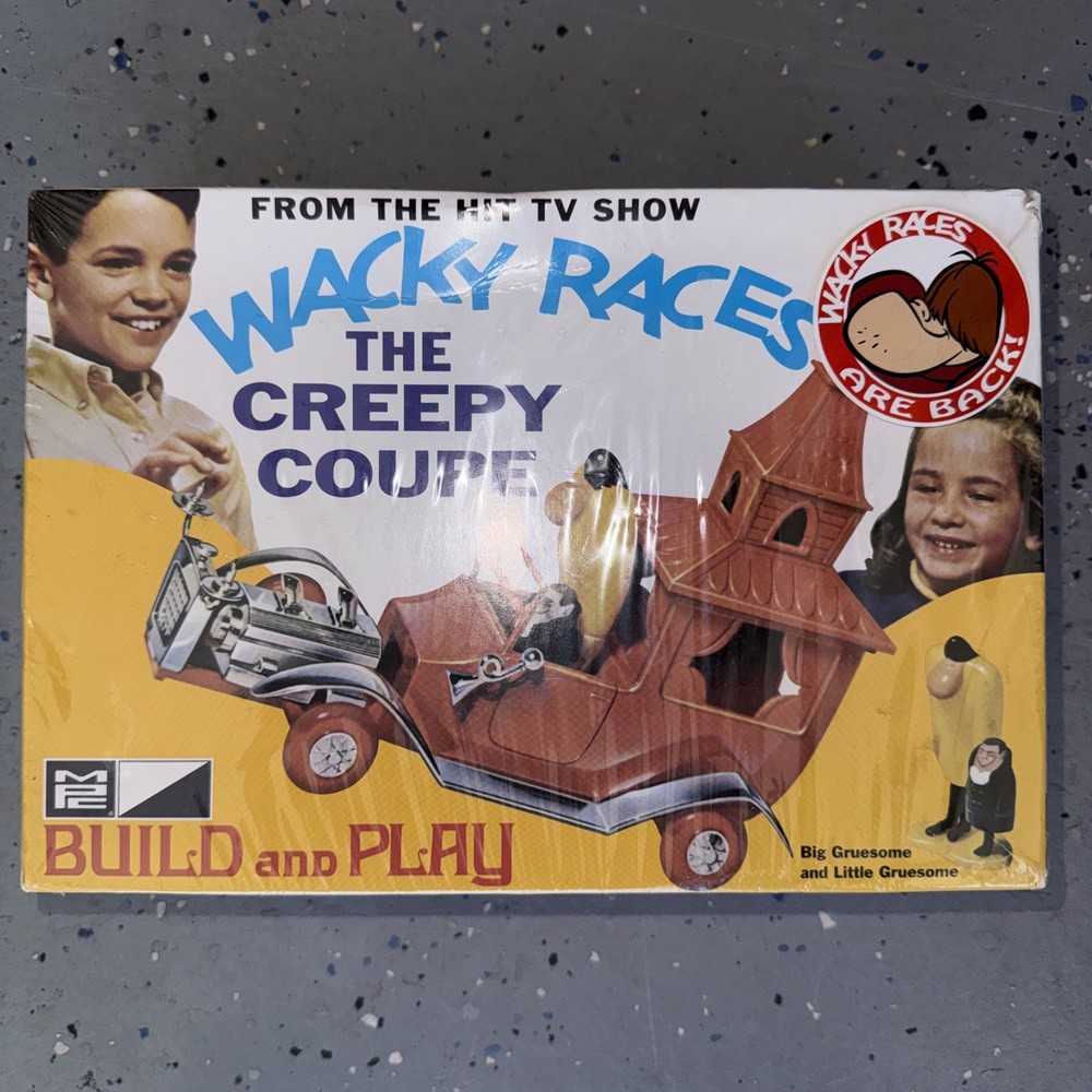 Wacky Racers Plastic Car Model Kit -Creepy Coupe *Sealed* 1/25 Scale see descrip