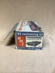 AMT ‘63 Customizing Kit 1/25th SM Thunderbird Convertible Partially Assembled