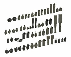 Little Armory STUDY1942 LD046 Grenade Set Plastic Model