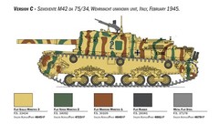 PLATZ/italeri 1/35 WWII Italian Self-Propelled Gun Semovente M42 da 75/34