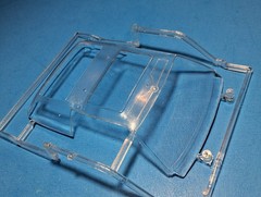 84 CADILLAC COUPE LOWRIDER – CLEAR WINDOWS – REVELL – MODEL CAR KIT PARTS LOT