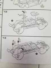 2021 Dodge Charger TRANSMISSION CROSSMEMBER & SHIELDS from 1:25 AMT Model Kit