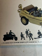 Nitto Model Kit German Army Jeep Schwimm Wagen 1/76 Sealed 448-250