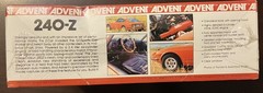 Vintage 1979 Advent Revell Datsun 240-Z 3101 Model Kit 1/25 Made In USA SEALED