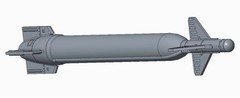 [3D Print] 1/72 US GBU-28 5000lbs Laser Guided Bunker Buster Bomb 2PC