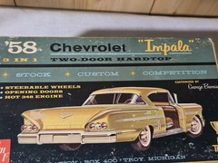 RARE ORG 1/25 AMT ’58 CHEVROLET IMPALA HARDTOP CUSTOMIZING KIT 2758-200 MIB 60s