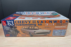 AMT ’63 CHEVY II STATION WAGON CUSTOMIZING KIT 1:25 SCALE KIT #1201 – NEW IN BOX