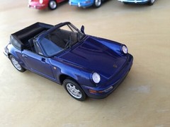 1/43 MINICHAMPS PORSCHE 911 (930) 1980 coupe, blue cobalt ,rare, mint, ++ !