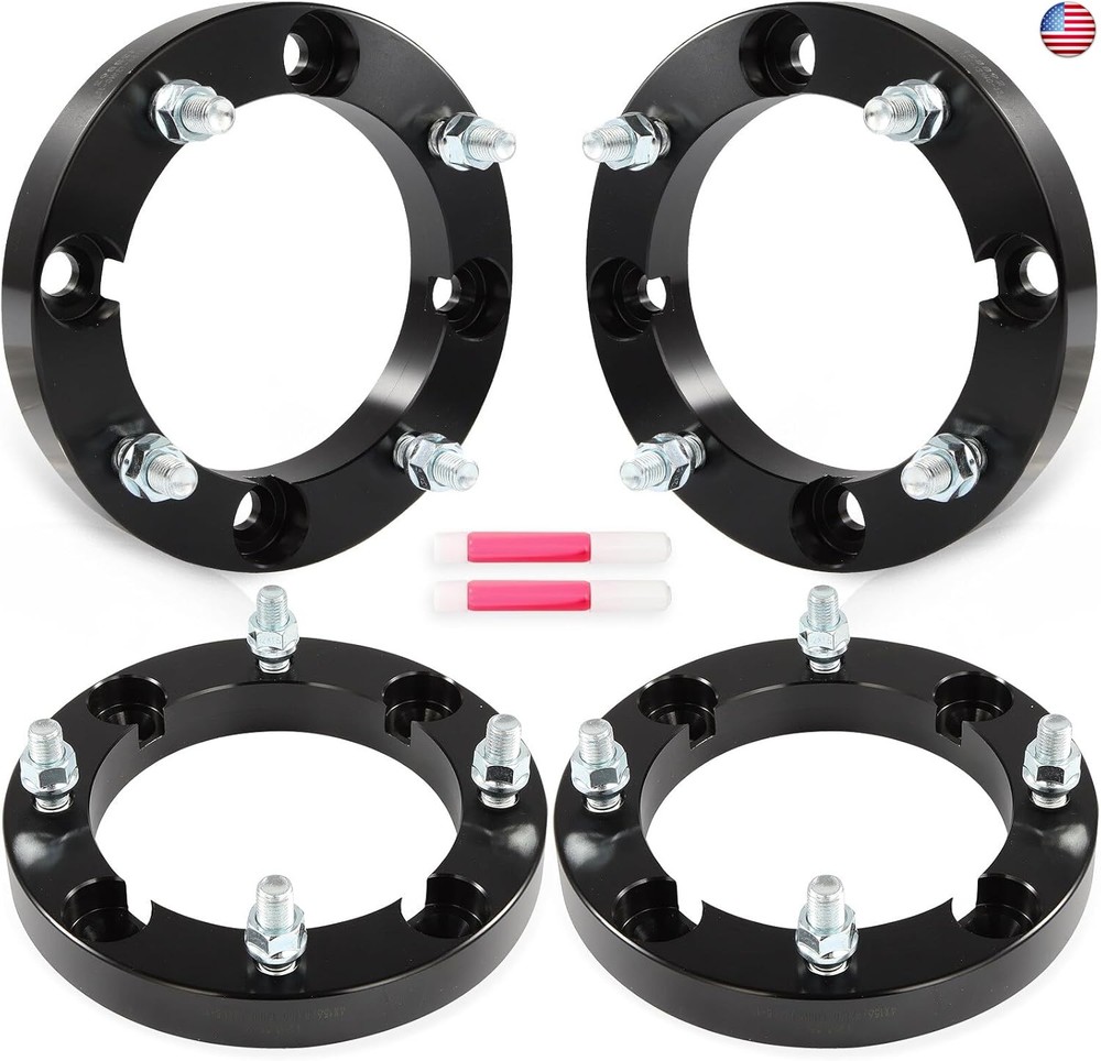 SCITOO 4Pcs Wheel Spacers 1 inch 4×156 Bore 131mm Studs 12×1.5 4Lug Wheel