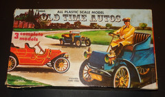Vintage Premier “Old Time Autos’ Plastic Model kit Ford Model T, Packard, Stanle