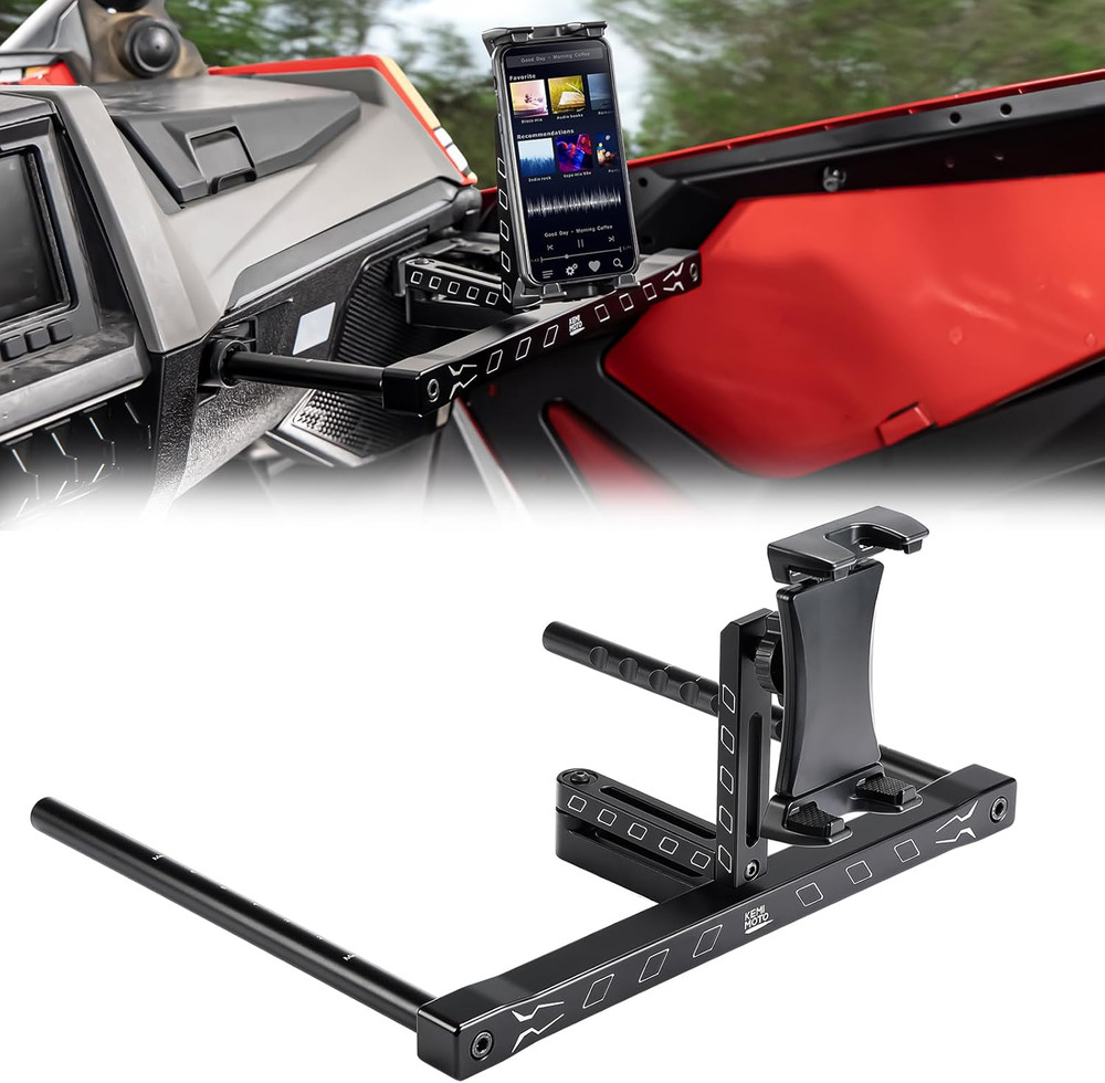Electronic Device Mounts with Grab Bar, 6061 Billet Aluminum Electronic Device H