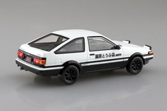 Aoshima Initial D Takumi AE86 Trueno 1/32 Snap Kit Color Mold Model Japan New