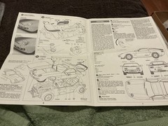 Porsche 928s Model Kit Parts Instructions Only
