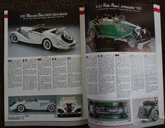 Pocher 1/8 car model catalogs: 1985, 1991, 1992, 1994, one undated & one recent