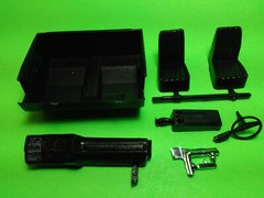 1984 GMC 4×4 Pickup The Fall Guy Truck 1/25 interior tub bucket seat dash