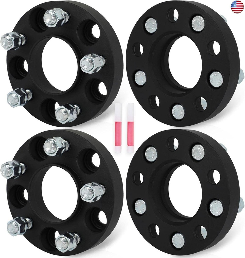 ECCPP 4PCS 5×115 to 5×115 Wheel Spacers Hub Centric 1 inch 5 Lug 14×1.5 71.5mm