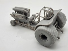Mini V12 Pulling Tractor 1/25 Scale Resin Model Kit