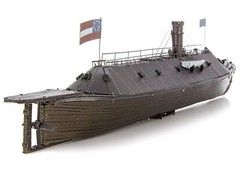 USS MONITOR & USS MERRIMACK IRONCLAD SHIPS STEEL MODEL KIT BY METAL EARTH ICX231