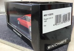 1/43 MINICHAMPS MIN 400112370 Peugeot 205 Xr 1988 , red, mint,++ !