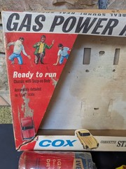 🔥VTG 1965 COX GAS POWERED CORVETTE STING RAY ORIGINAL BOX COMPLETE W/ GLOW FUEL