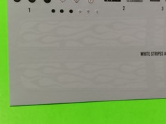 1970 70 Monte Carlo Lowrider 1/25 AMT Decal Sheet Emblems Green White Flames