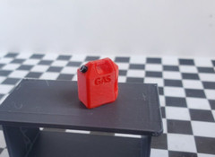 Red Tool Box Workbench Oil Pan Gas Air Compressor 1/24 1/25 Scale Garage Diorama