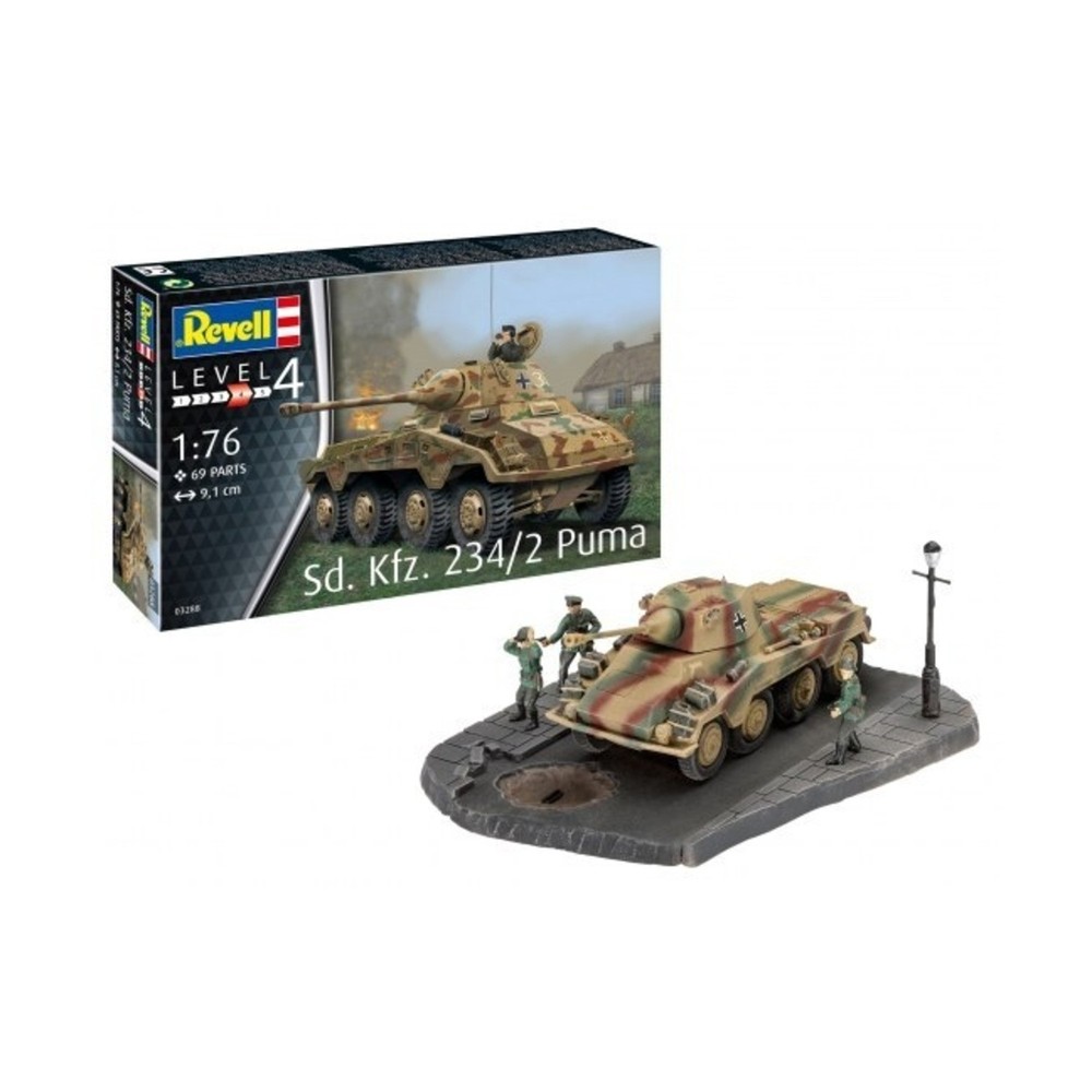 Revell/Monogram Model Kit Sd. Kfz. 234/2 Puma VG+/Mint