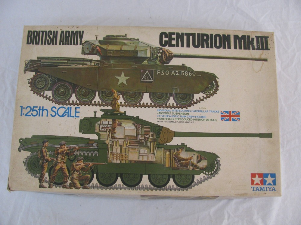Tamiya 1/25 Scale WWII British Army Centurion Mk III Tank Model Kit #DTD114 New!